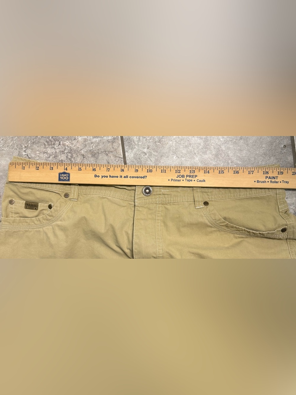 KÜHL Revolver Lean Casual Khaki Pants Pocket Detail 38x32 - Picture 5 of 10